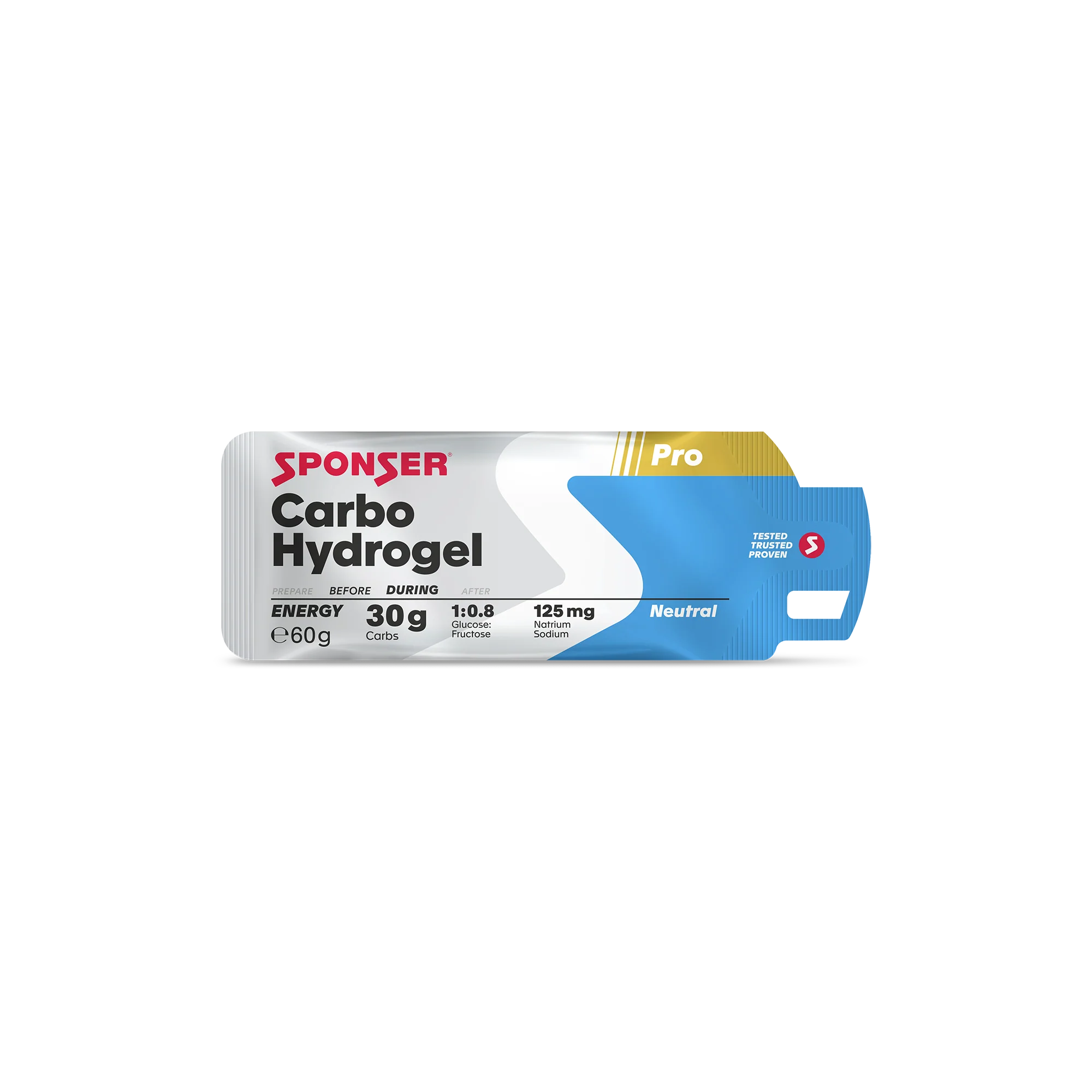 Углеводный гель Sponser Carbo Hydrogel 60 g, Neutral - фото