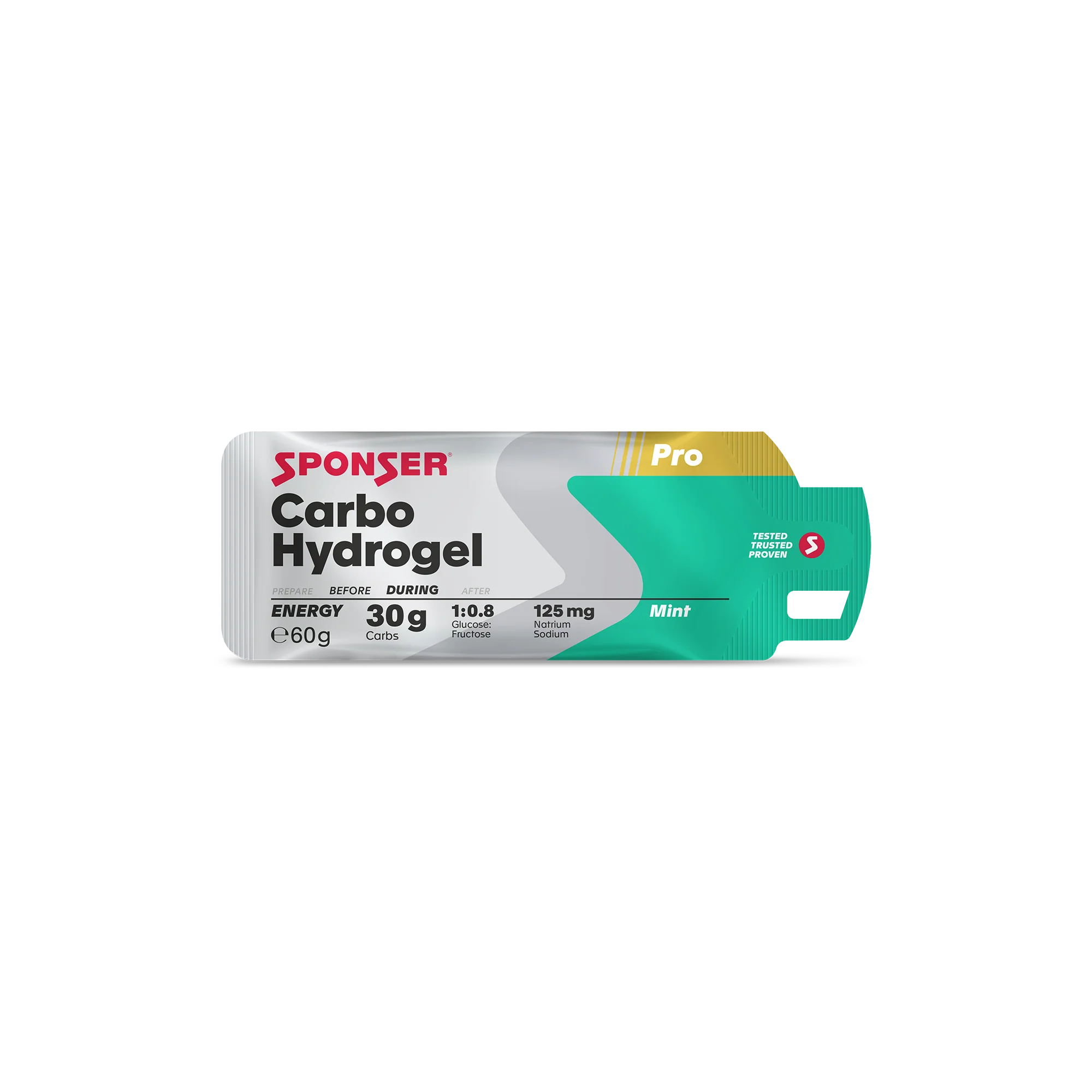 Углеводный гель Sponser Carbo Hydrogel 60 g, Mint - фото