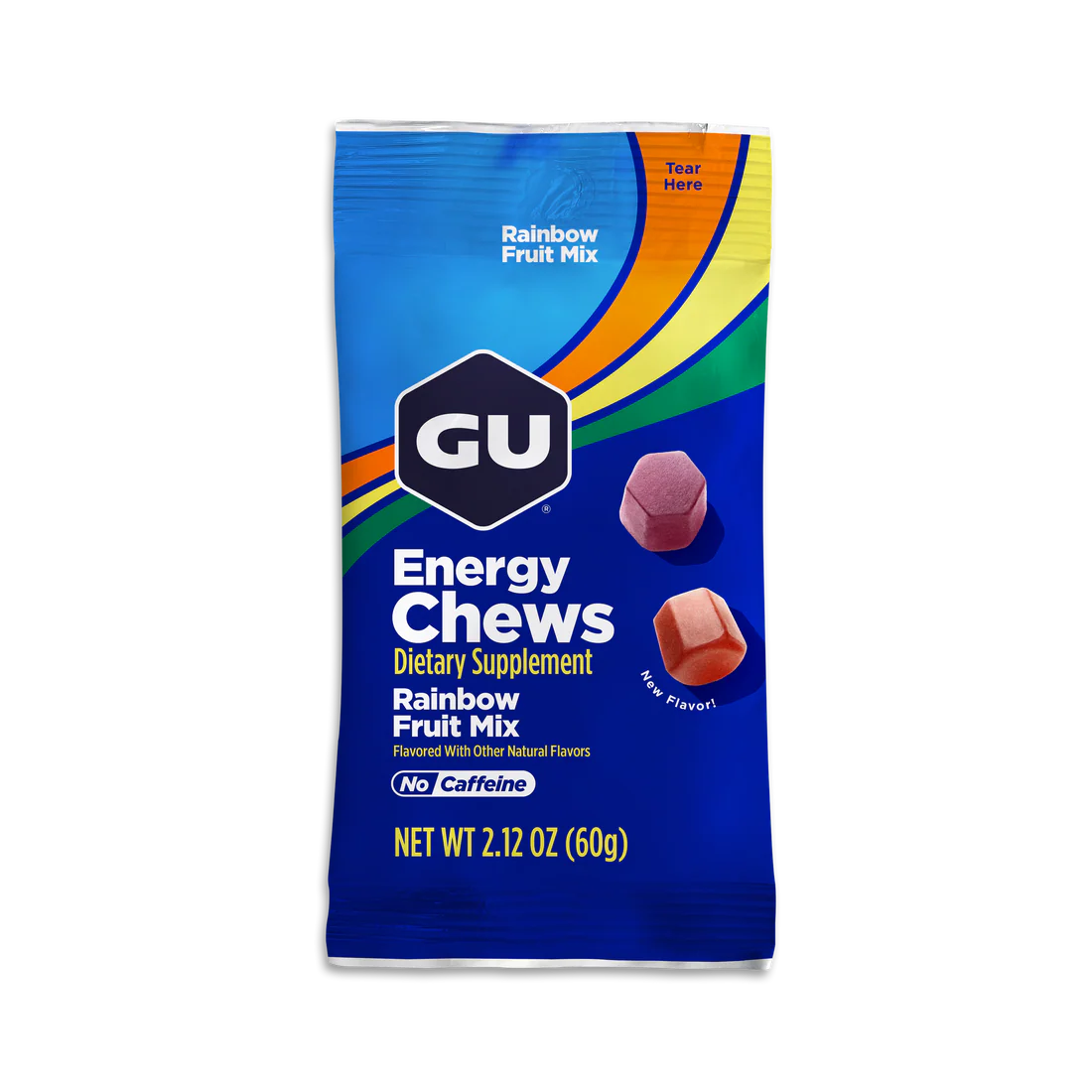 Энергетические желейки GU Energy Chews 60 g, Rainbow Fruit Mix - фото