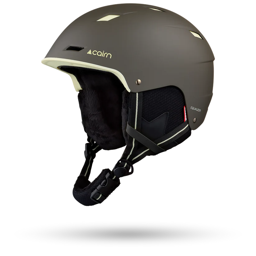 Шлём горнолыжный Cairn Equalizer, Mat Khaki Lime - фото