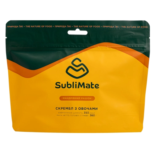 Скрембл с овощами SubliMate, 100 г - фото