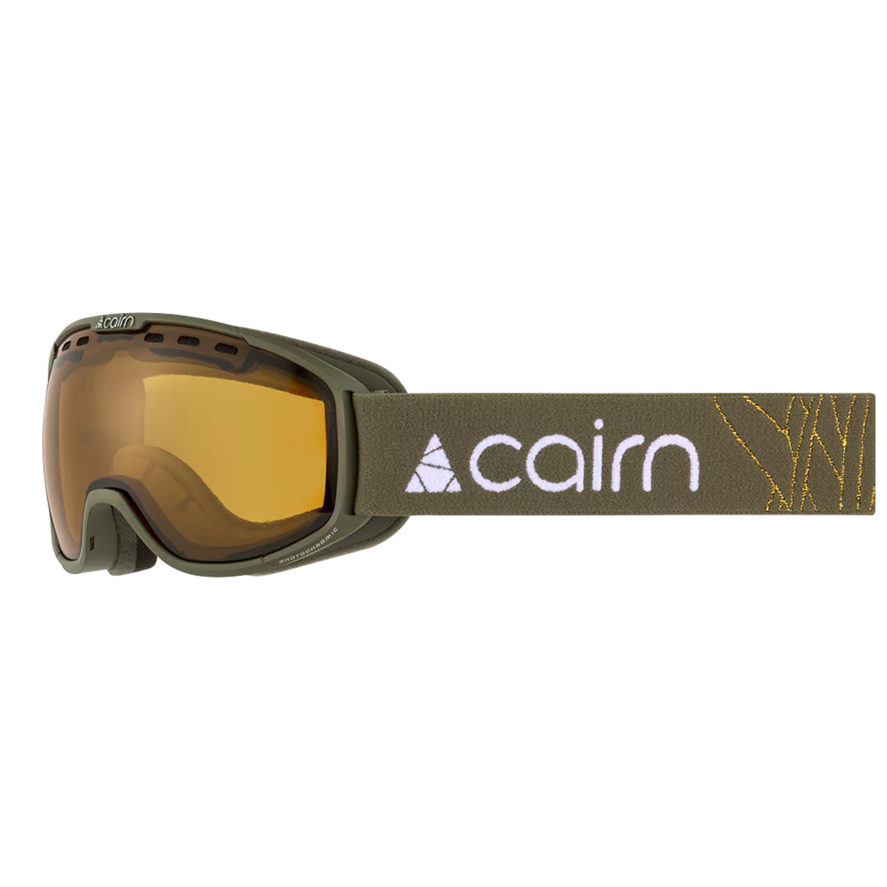 Маска горнолыжная Cairn Blaze M Pure Photochromic, Khaki Bronze - фото