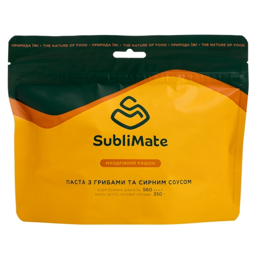 Паста с грибами и сырным соусом SubliMate, 130 г - фото