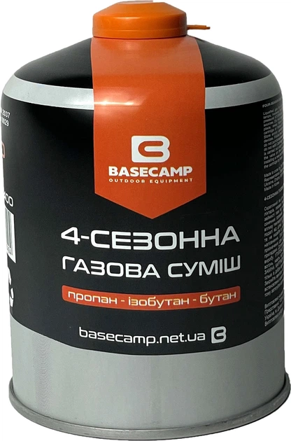 Газовый баллон BaseCamp 4 Season Gas 450 г (BCP 70400) - фото