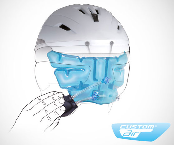 система Air Fit для подгонки горнолыжного шлема
