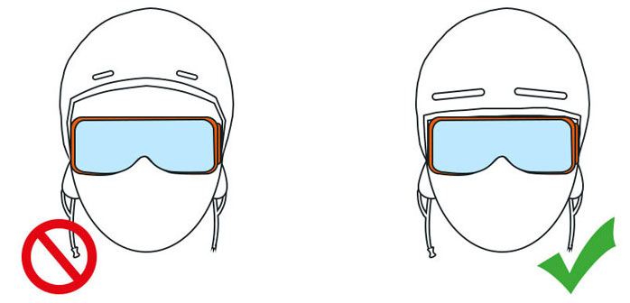 совместимость лыжной маски и лыжного шлема
